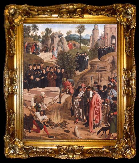 framed  Geertgen Tot Sint Jans The fate of the earthly remains of St Fohn the Baptist, ta009-2
